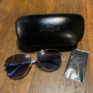 Coach Aviator Sunglasses With Case